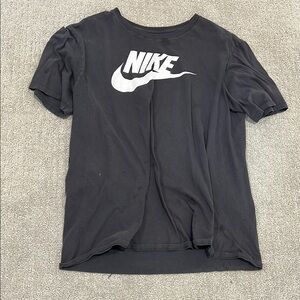 Nike Black T-Shirt with White Logo